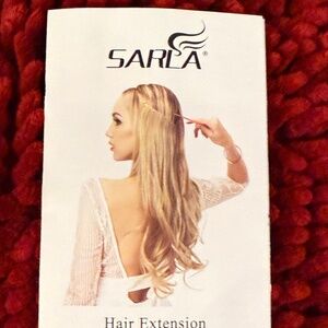 Hair extension 18 in.dark reddish brown.Sarla